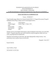 Contoh Surat Pernyataan Resmi Surat Pemerintah Kepala Sekolah