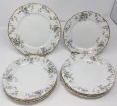 ch field haviland limoges luncheon plate salad plate gda france lavender floral gda ch field haviland lim in 2021 gold gilding antique haviland limoges brushed gold