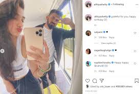 There have been a lot of rumours going around regarding athiya shetty and kl rahul's relationship. Athiya Shetty Has An Adorable Message For Kl Rahul On His 29th Birthday