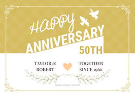 Free printable 50th anniversary cards. 50th Anniversary Card Design Make Free 50th Birthday Card Designcap