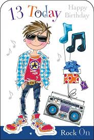 Birthday Card For 13 Year Old Boy Free Pin By Marilyn Guzman On Bd Kid 13 Happy Birthday Wishes Milestone Birthdays Happy Birthday
