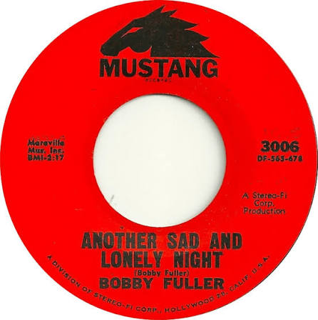 Bobby Fuller Four - Let Her Dance / Another Sad And Lonely Night - Mustang - USA - 3006 - 7" Single - 45cat