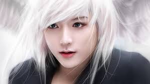 The hair is kept very short and is trimmed close to the head. Hd Wallpaper Face Guy White Hair South Korea Asian K Pop Ren Nu Est Wallpaper Flare