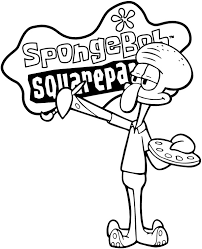 This coloring pages was posted in july 27, 2018 at 9:36 pm. Squidward Coloring Page To Print Topcoloringpages Net