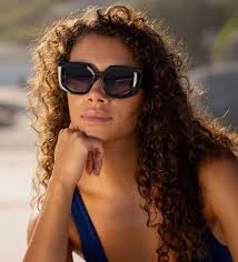 Okulary przeciwsłoneczne damskie białe oversize Alma White