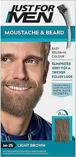 You can't go wrong with any of the below, whether you're after a more natural or wild hair look. Just For Men Moustache Beard Dye Men S Facial Hair Colour M25 Light Brown Uk Ebay