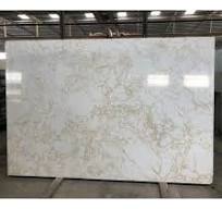 White with Gold Veins Grey Artificial/Synthetic Polished ...