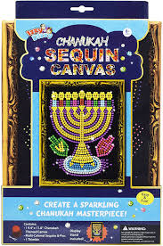 State the count of matisyahu's sons who fought greeks. Chanukah Sequins Canvas Kit Includes Canvas Sequins Thimble And Display Stand 13 X 9 5 Hanukah Arts And Crafts And Games By Izzy N Dizzy Toys Games Amazon Com