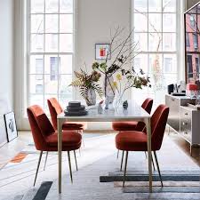 Finley Low Back Upholstered Dining Chair West Elm Luxury Dining Room 6 Seater Dining Table Scandinavian Dining Room