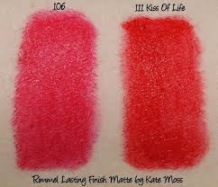 Rimmel Kate Matte Lipstick In Kiss Of Life 111 Rimmel Lasting Finish Matte Lipsticks By Kate Moss 106 And 111 Kiss Of Life Lani Loves Gummy Candy Peach Rings Kate Moss