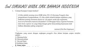 Penilaian yang dilakukan oleh peresensi berkaitan dengan keunggulan / kelebihan dan kekurangan dari karya tulis tersebut. Contoh Soal Jawaban Bahasa Indonesia Unbk Kelas 12 Smk Erlanggaputra