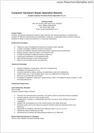 computer technician resume examples