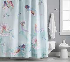 Mermaid Kids Shower Curtain Pottery Barn Kids
