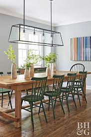 We Love This Home S Colorful Twist On Modern Farmhouse Style Modern Farmhouse Dining Farmhouse Dining Farmhouse Dining Room