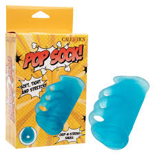 Pop Sock! Grip-N-Stroke Small Textured Stroker Penis Sleeve Masturbator -  Blue | eBay