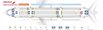 Seat Map Airbus A330 200 Iberia Best Seats In The Plane