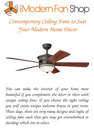 A style creation of ceiling is one of the essential aspects of a room's design. Ppt Contemporary Ceiling Fans To Suit Your Modern Home Decor Powerpoint Presentation Id 7512301