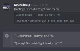 Stack overflow for teams is a private, secure spot for you and your coworkers to find and share information. How To Quote Messages In Discord Discord Help