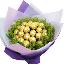 Chocolate is one of the treats that is hard to say no to. Shanghai Chocolate Bouquet Flower Delivery Ferrero Rocher Chocolates Flower Delivery Shanghai Online Florist Shanghai