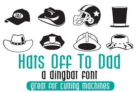 Cowboy hat vectors and psd free download. Hats Off To Dad Font By Illustration Ink Creative Fabrica Dingbat Fonts Design Store Silhouette Design