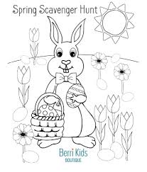 Hello kitty free coloring pages. Free Printable Easter Bunny Coloring Page