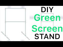 Diy Green Screen Stand Super Cheap And Super Easy Youtube Screen Stands Greenscreen Green