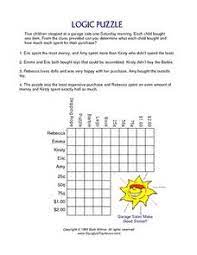 grid logic lesson plans worksheets reviewed by teachers
