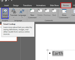 How to look up a will online. Smart Lookup In Powerpoint 2016 For Windows