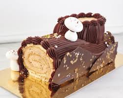 Buche De Noel Yummy Cakes Salted Chocolate Valrhona Chocolate