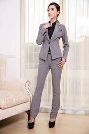 Compra Trajes De Las Mujeres Blazer Con Pantalones Nueva Moda 2015 Formal  Office Ladies Uniform Designs Traje De Pantalón De Mujer Para El Trabajo  Barato | Entrega Rápida Y Calidad | Es.Dhgate