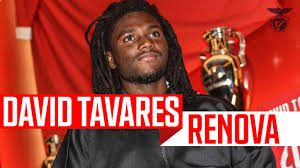 Estatísticas da carreira (partidas jogadas, golos, cartões) e o historial das transferências. David Tavares Renova Ate 2024 Youtube