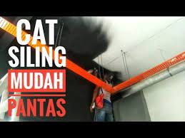 Tinggal sikit aje lagi, lepas tu pekerja tik ann yang cat plaster ceiling tolong habiskan… dinding dan plaster ceiling, guna cat putih aje… Cara Pantas Cat Siling Pzspray Youtube