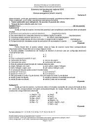 Este procesul de rezolvare a problemelor cu ajutorul informaţiilor. Subiecte Chimie AnorganicÄ Teoretic Bac 2015