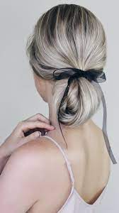 Simple Hairstyles Incorporating Bows Ribbon Alex Gaboury Ribbon Hairstyle Bow Hairstyle Braids For Long Hair