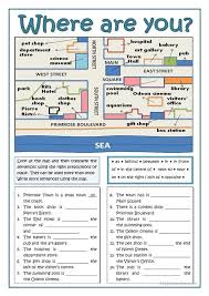Getting Directions Practice Prepositions Prepositions Of Place City Giving Directions Speaking Gra Teaching English Grammar Learn English Teaching English