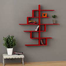Durban Libreria Da Parete Mensole In Legno 150 X 150 Cm Mensola A Muro Mensola In Legno Design Scaffali