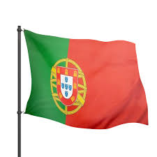 A bandeira de portugal tem duas cores em quantidades diferentes junto ao brasão português. Bandeira De Portugal Jc Bandeiras