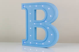 Luminoso Letra B De Mdf No Elo7 Decordeli A25253