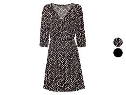 Lidl gutschein 60 mai 2021 lidl gutscheincode : Esmara Kleid Damen In Wickeloptik Mit V Ausschnitt Lidl De