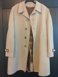 Vintage Stuart Jay Trench Coat Mens tailored Louis Cohn