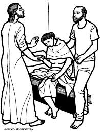 Jesus Heals Simons Mother In Law Coloring Page
