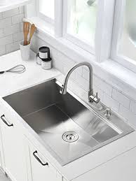 Browse our large selection now! 33 Kitchen Sink Drop In Vokim 33 Inch Topmount Kitchen Sink Stainless Steel 16 Gauge R10 Tight Radius Single Bowl Sink Overmount Ledge Workstation Sink Amazon Com