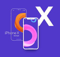 Free Iphone X Colorful Sketch Psd Mockup Free Iphone Mockup Psd Phone Mockup