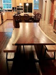 Factory direct wholesale living room dining table banquet solid wood folding table outdoor picnic table. Live Edge Table Looks Like Picnic Table In Living Room