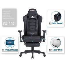 Ficmax Ergonomic Gaming Chair Racing Style Office Chair Highback Large Size Executive Chair Pc Computer Desk Chair Home Office Chairs Gaming Chair Gamer Chair