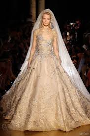 Elie Saab Fall Winter 2012 2013 Couture Wedding Inspirasi Fantasy Wedding Dresses Gold Wedding Gowns Gold Wedding Dress