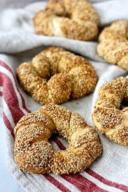 Simit Turkish Sesame Bagels Recipe Sesame Bagel Bagel Recipe Turkish Recipes