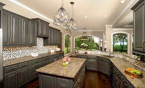 Sherwin williams kitchen cabinet paint colors light french gray. Dark Lacquered Cabinets In Benjamin Moore S Kendall Charcoal Traditional Kitchen Austin By Paper Moon Painting Houzz