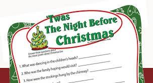 Watch it again and again on christmas eve :):. Twas The Night Before Christmas Game Printable Game