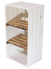 regal und schuhkisten weiss geflammte schmale regalkiste 75x40x31cm obstkisten online de obstkisten regal vintage holzkisten mobel aus weinkisten